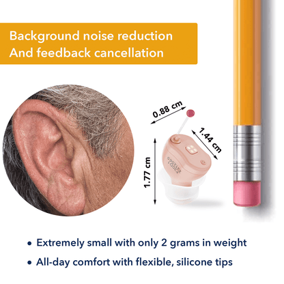 Invisible Hearing Aids 16 Channel Digital Rechargeable Hearing Aids