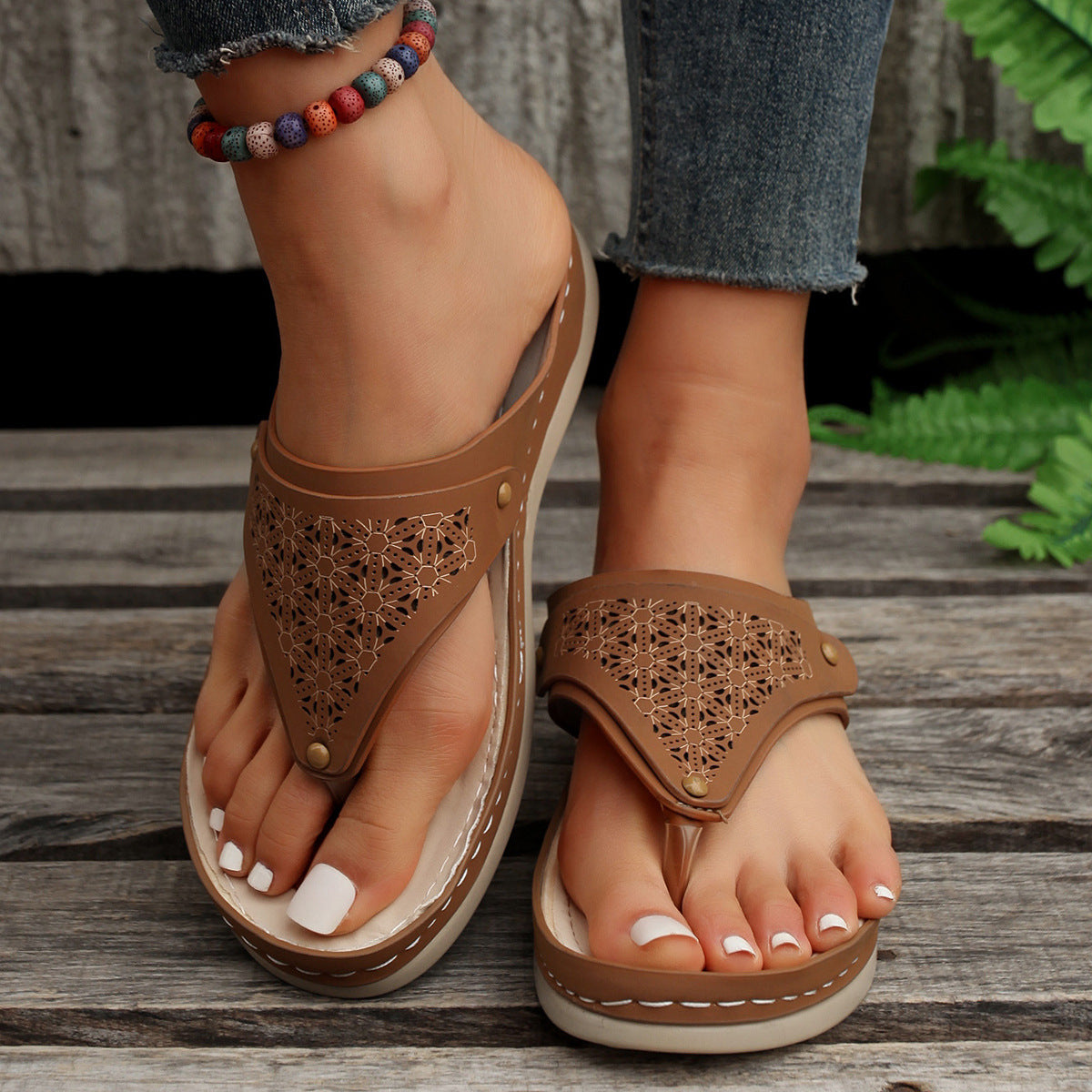 Orthopedic Summer Flip-Flops for Outdoors