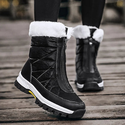 Warm Waterproof Insulated Snow Boots for Women
