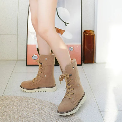 Comfy Women's Ankle Boots - Insulated Lace Up Design