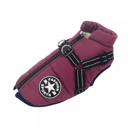 Warm Winter Dog Coat - Waterproof Fleece Dog Coat