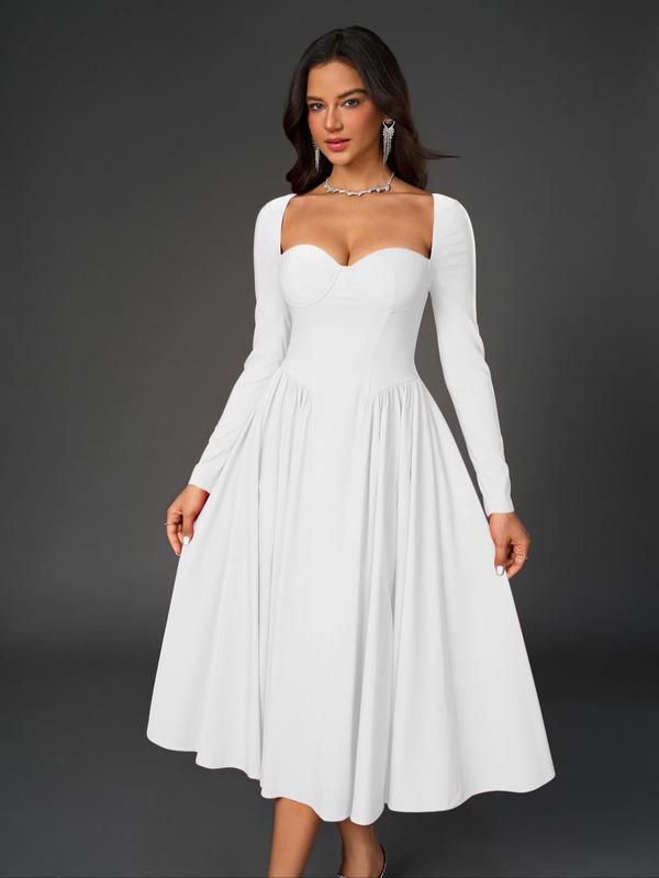 Chic Ruffled A-Line Party Dress for Women