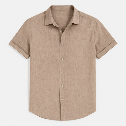 Classic Cotton Short Sleeve Men's Shirt