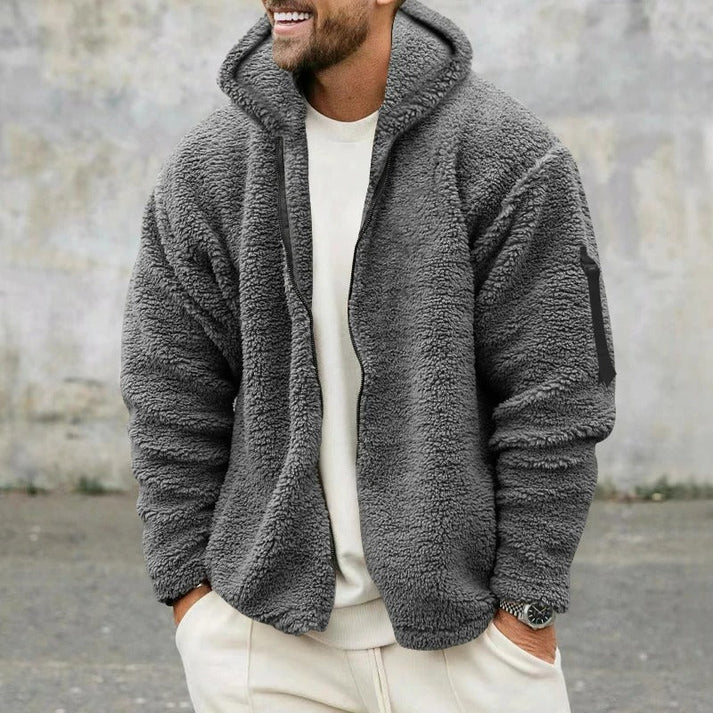 Classic Men's Zip Up Hoodie Jacket