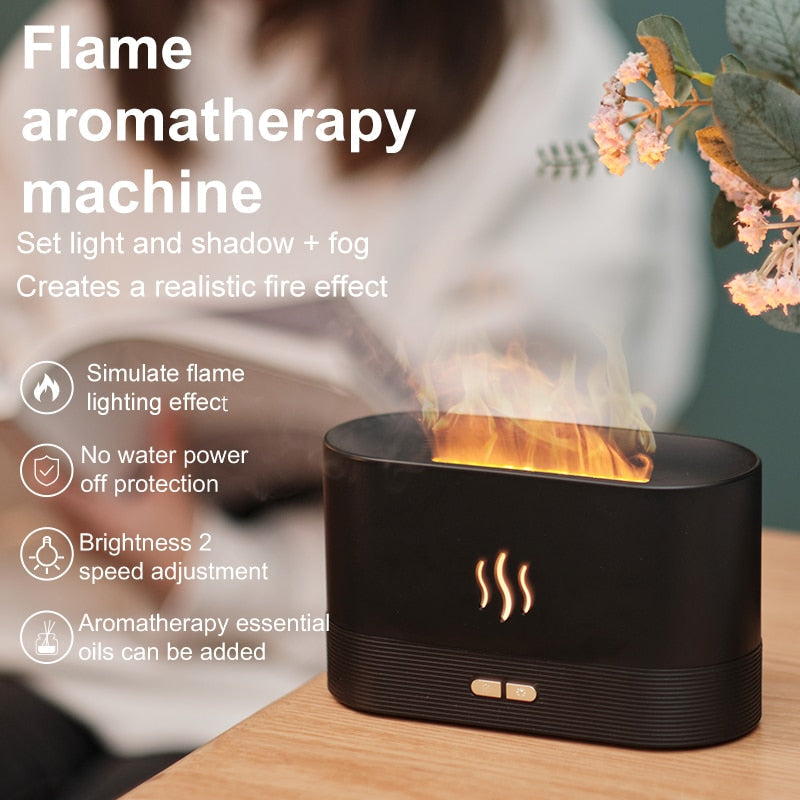Flame Humidifier Essential Oil Diffuser