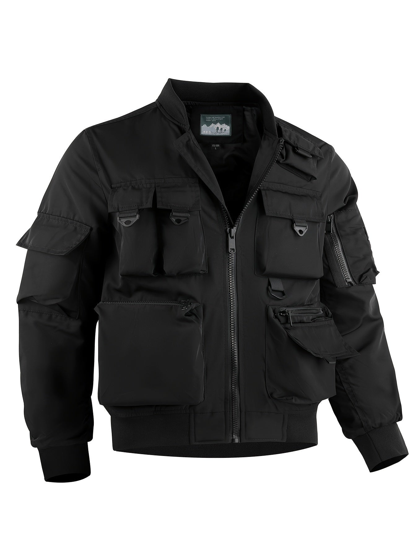 Durable Men's Outdoor Jacket with Multiple Storage Pockets