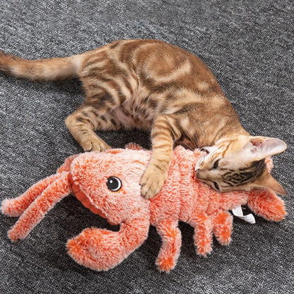 Electric Jumping Cat toy Shrimp Moving Lobster