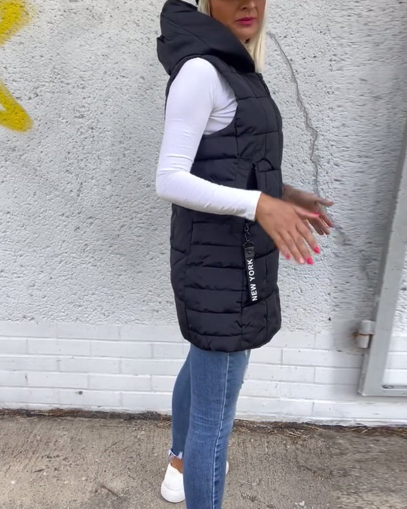 Lightweight Vest Style Puffer Jacket