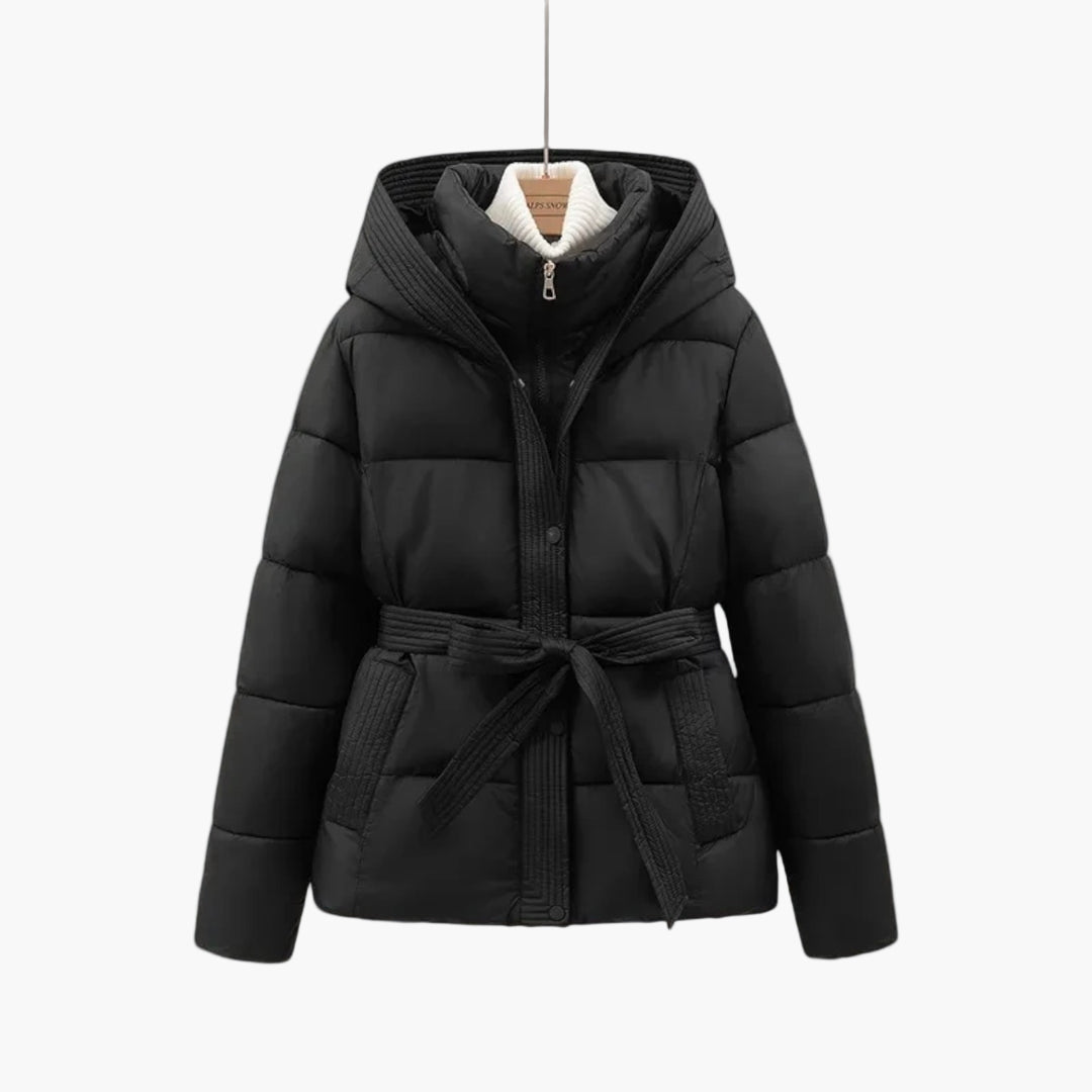 Warm Women's Fitted Parka Jacket Coat - OutfitLondon