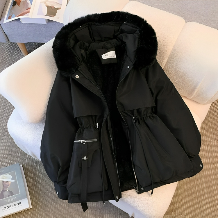 Comfortable Faux Down Women's Winter Parka Coat