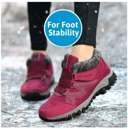 Orthopedic Shoes Anti-collision Velcro Hiking Ankle Sneakers Suede Outdoor