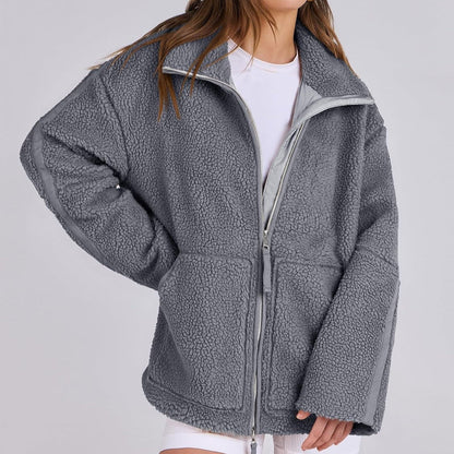 Warm Fleece Zip Up Winter Jacket