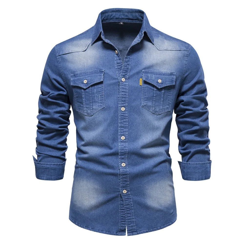 Vintage Inspired Blue Jeans Shirt