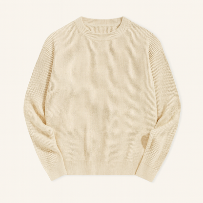 Classic Men's Chunky Crew Neck Sweater - OutfitLondon