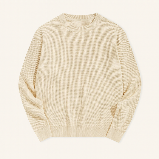 Classic Men's Chunky Crew Neck Sweater - OutfitLondon