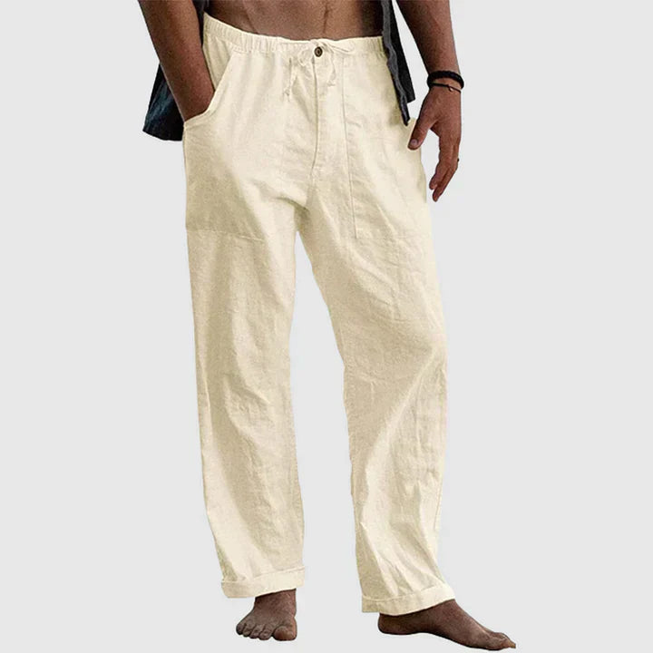 Comfortable Linen Drawstring Pants