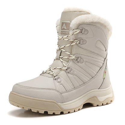 Warm Fuzzy Lace Up Ankle Boots for Women