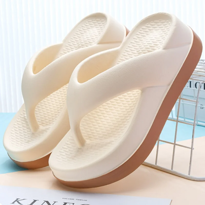 Women's Comfortable Platform Flip Flops Non-slip Outdoor