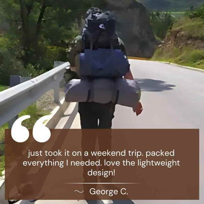 Waterproof 60L Hiking Rucksack - Ultra Lightweight & Comfortable