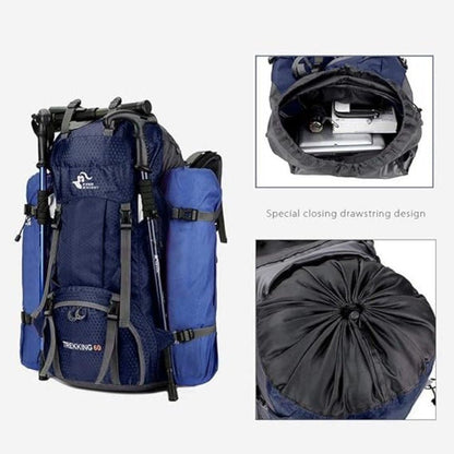 Waterproof 60L Hiking Rucksack - Ultra Lightweight & Comfortable