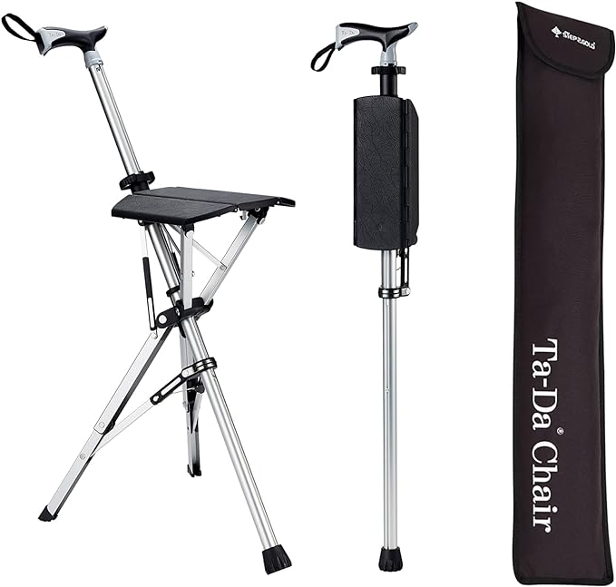 Portable Folding Trekking Pole With Seat