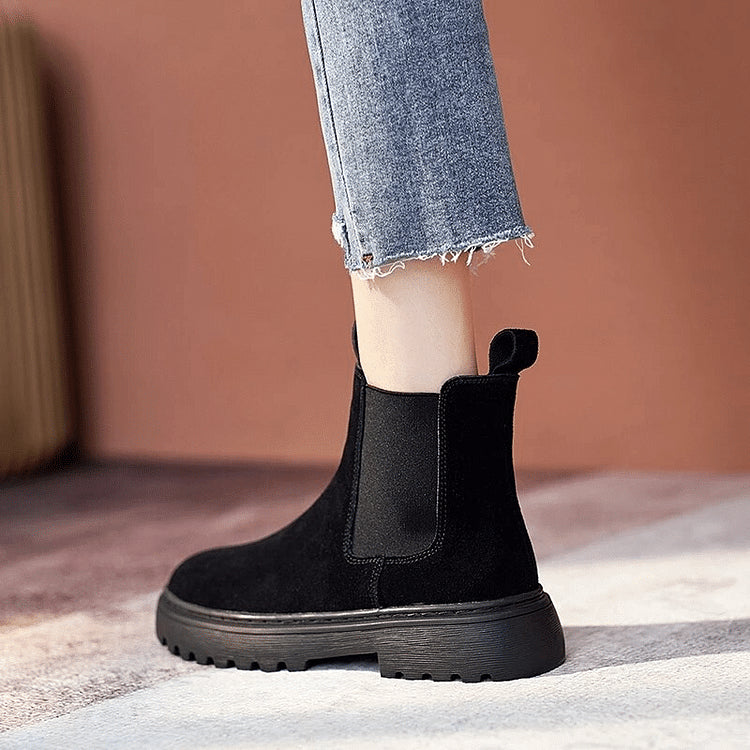 Cozy Faux Fur Insulated Ankle Boots for Women