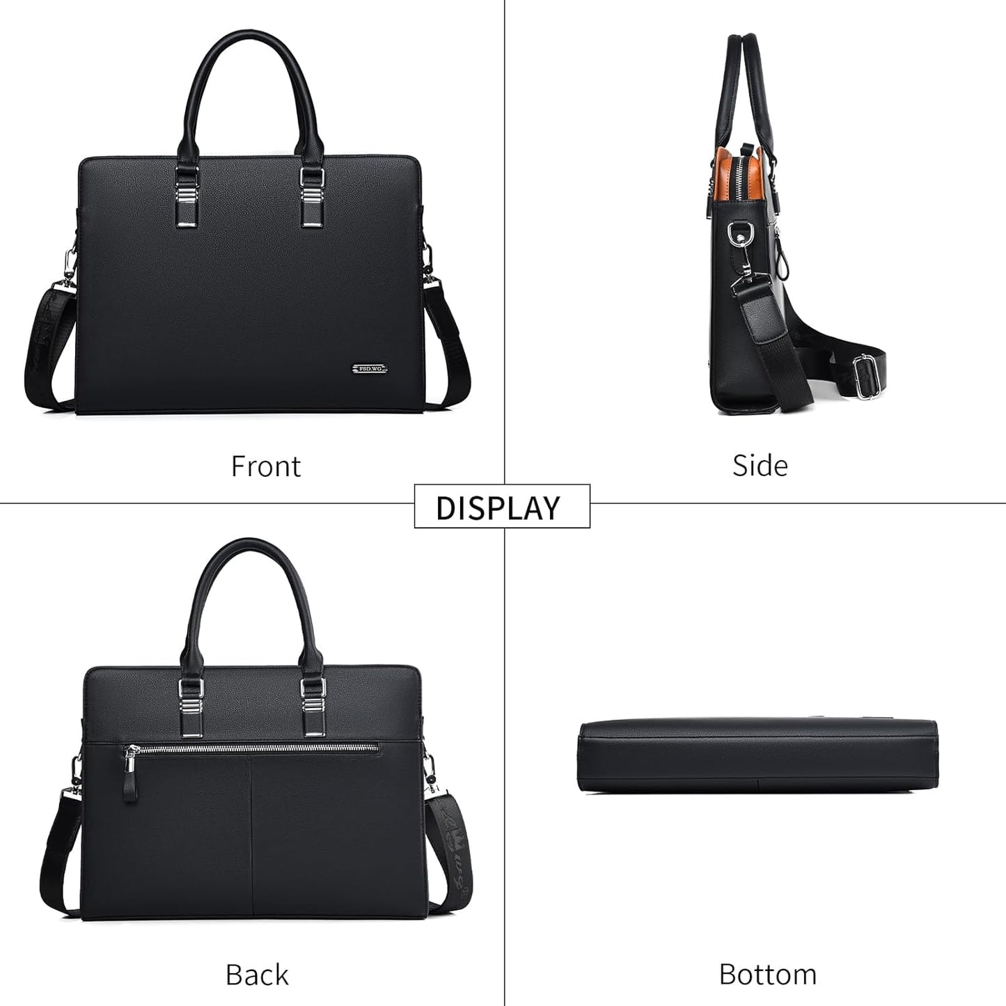 Premium Leather Executive Laptop Bag