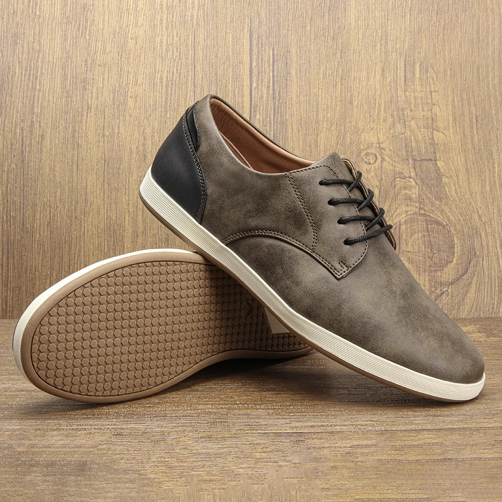 Premium Leather Running Shoes