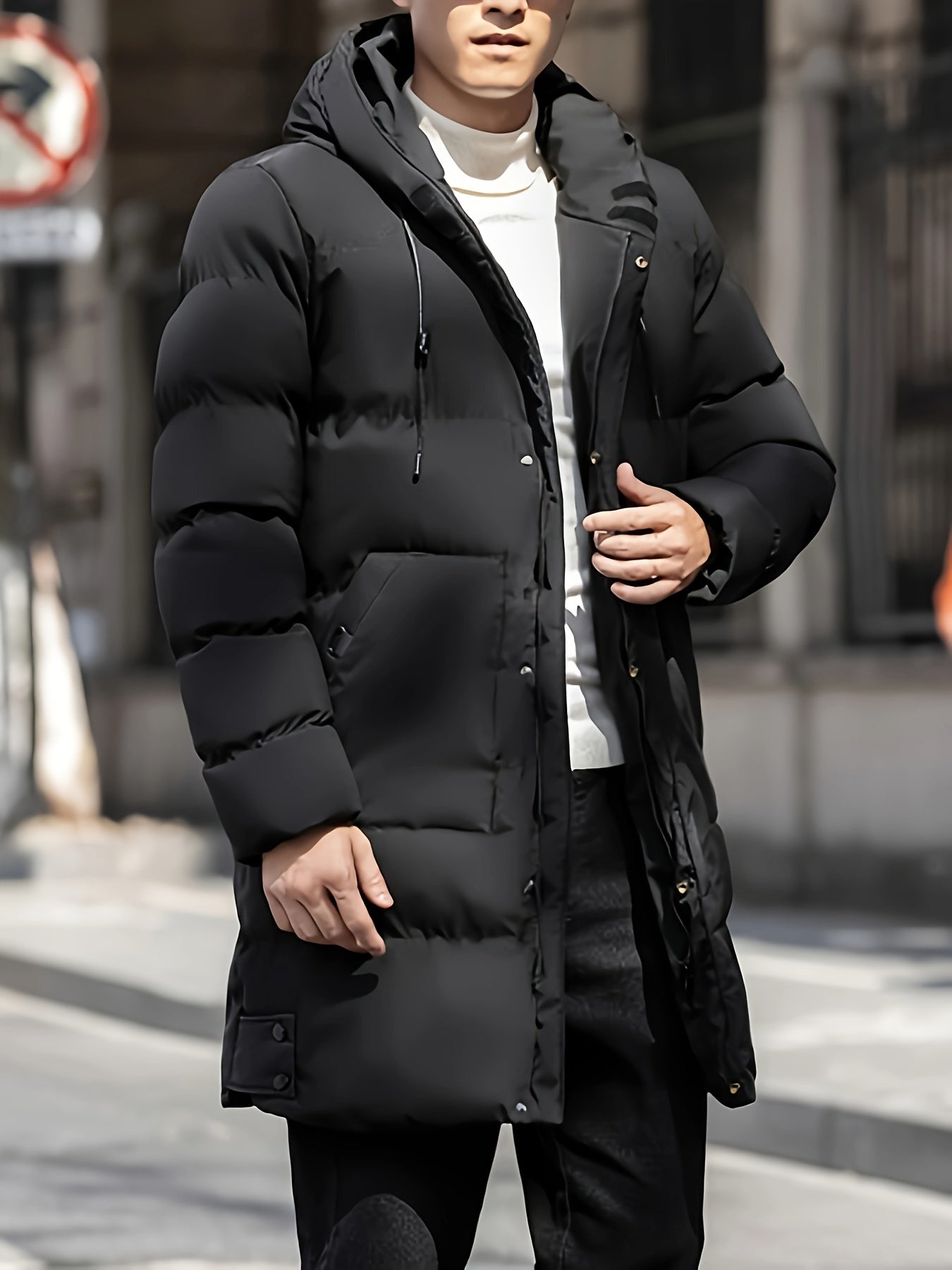 Warm Waterproof Mens Parka Jacket Coat