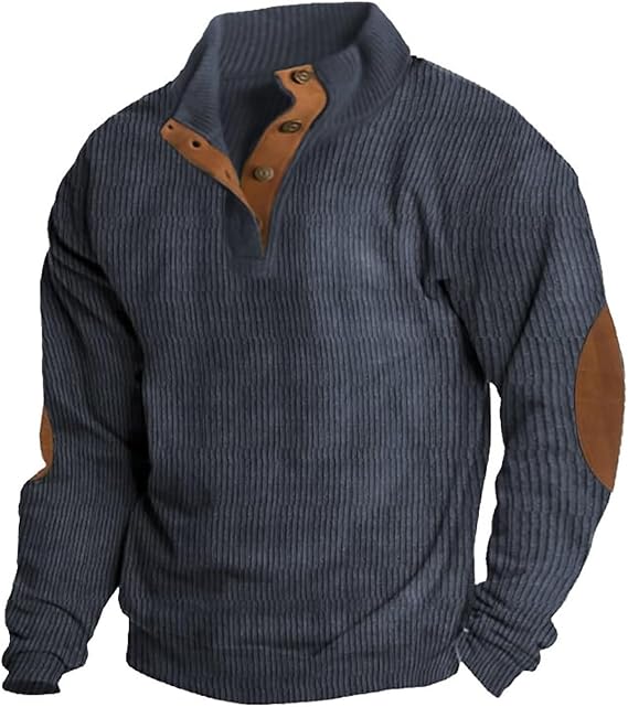 Comfortable Wool Crew Neck Sweater for Men