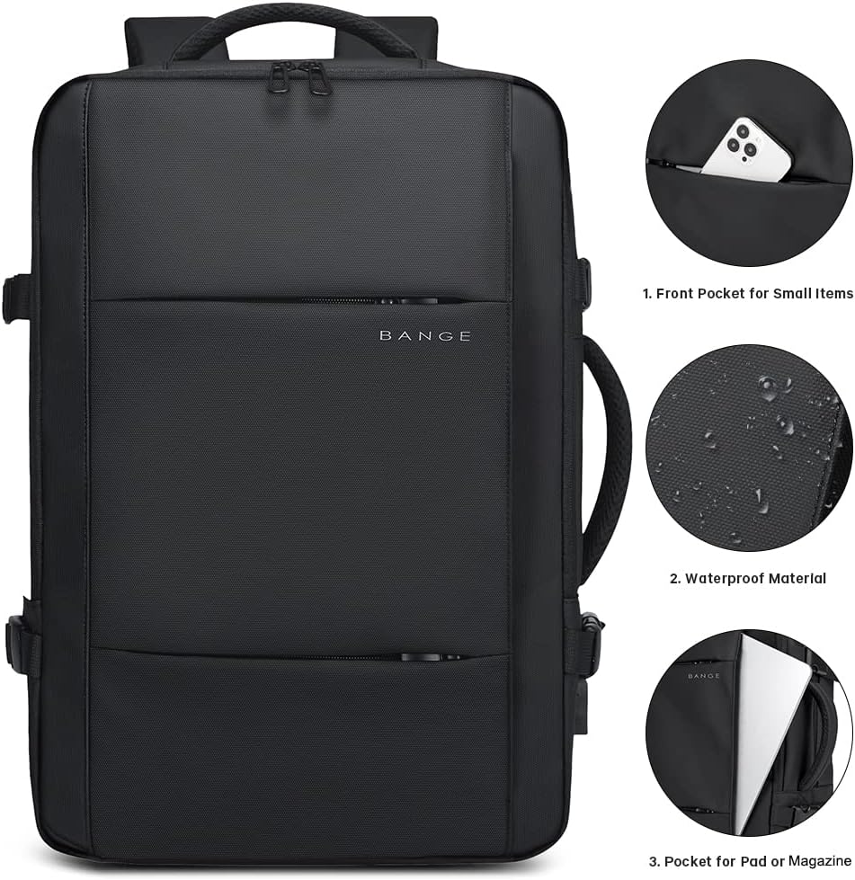Spacious 26-45L Water Resistant Hiking Rucksack with Laptop Compartment