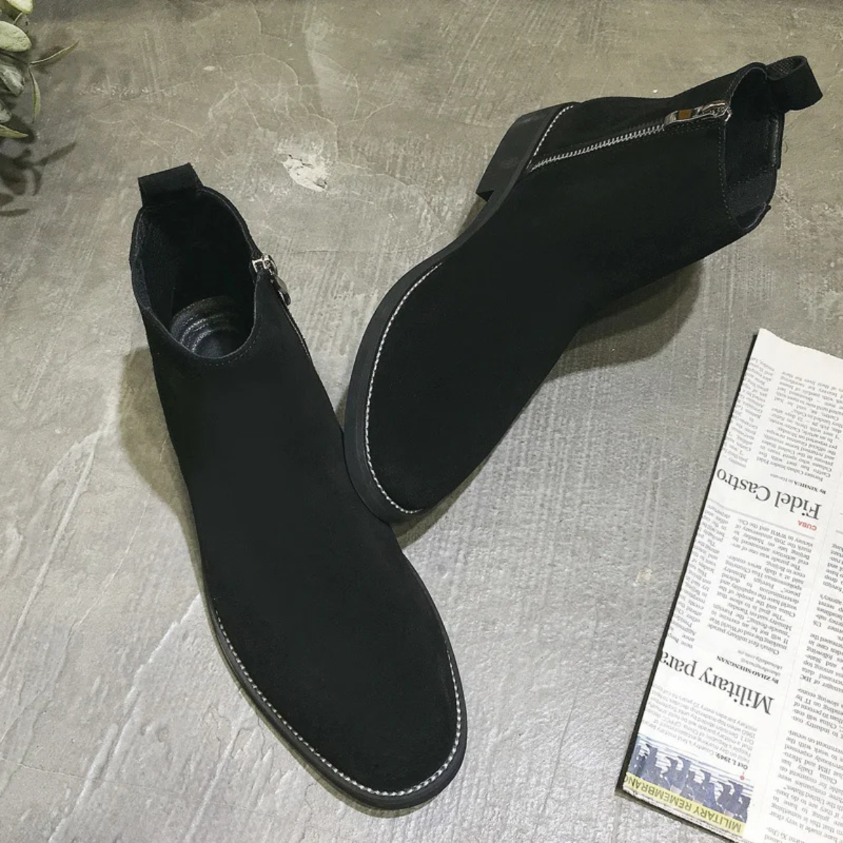 Authentic Leather Men's Chelsea Ankle Boots