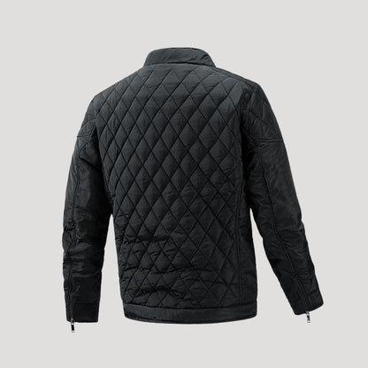 Warm Insulated Quilted Parka Coat for Men