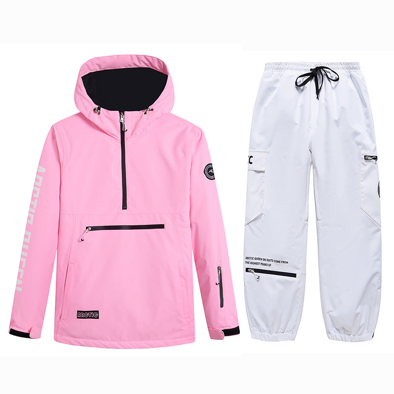 Women's Warm Windproof Double Layer Ski Suit