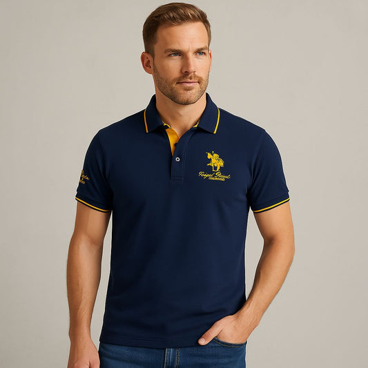 Men's Vintage Polo Shirt with Premium Classic Design - OutfitLondon