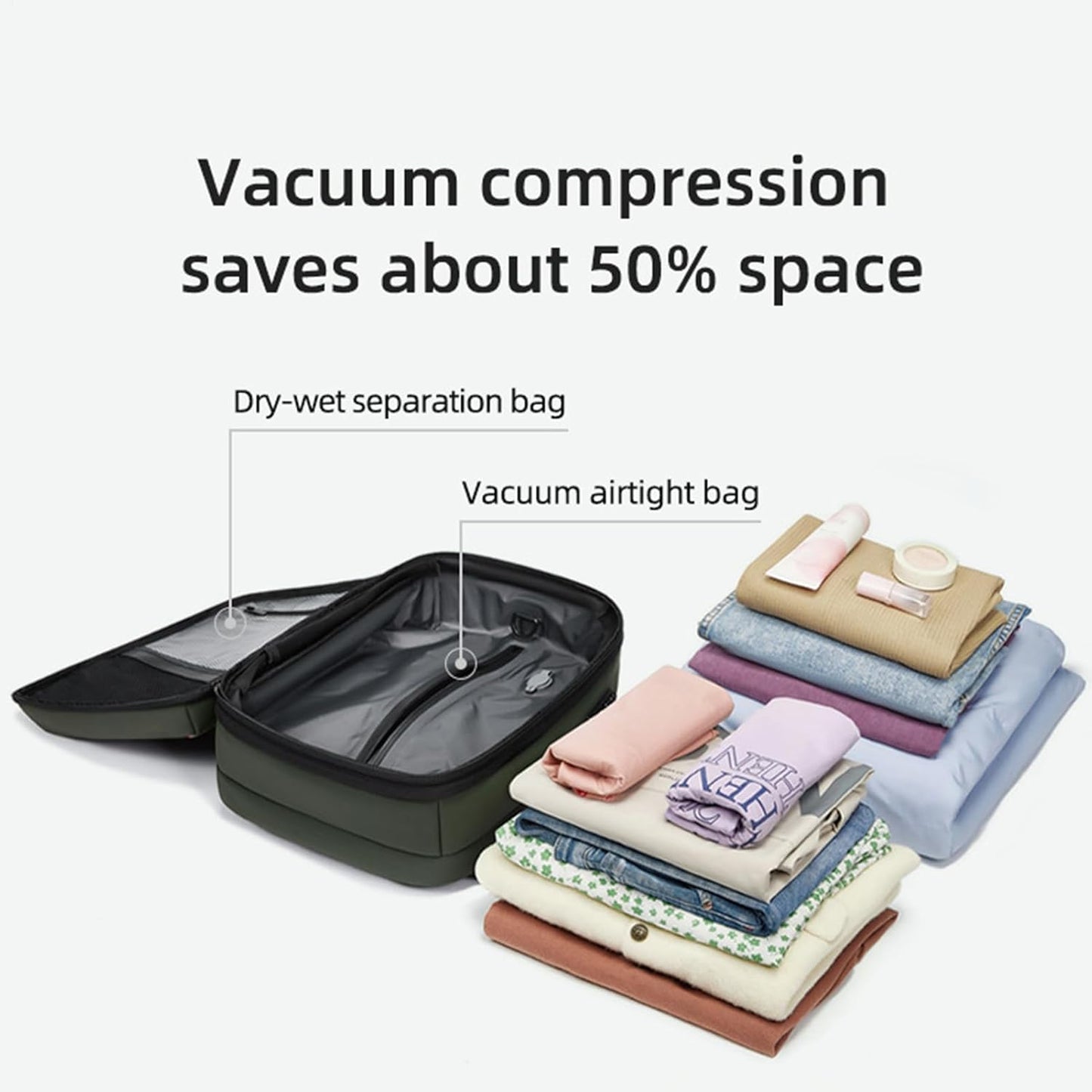 Large Water Resistant Travel Backpack with Compression