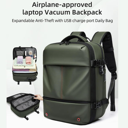 Large Water Resistant Travel Backpack with Compression