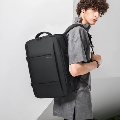Spacious 26-45L Water Resistant Hiking Rucksack with Laptop Compartment