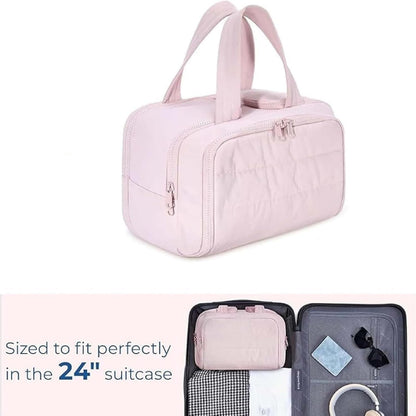 Spacious 4-in-1 Travel Makeup Bag