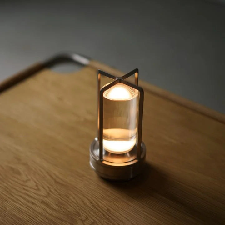 Ambient Lantern Cordless Crystal Table Lamp