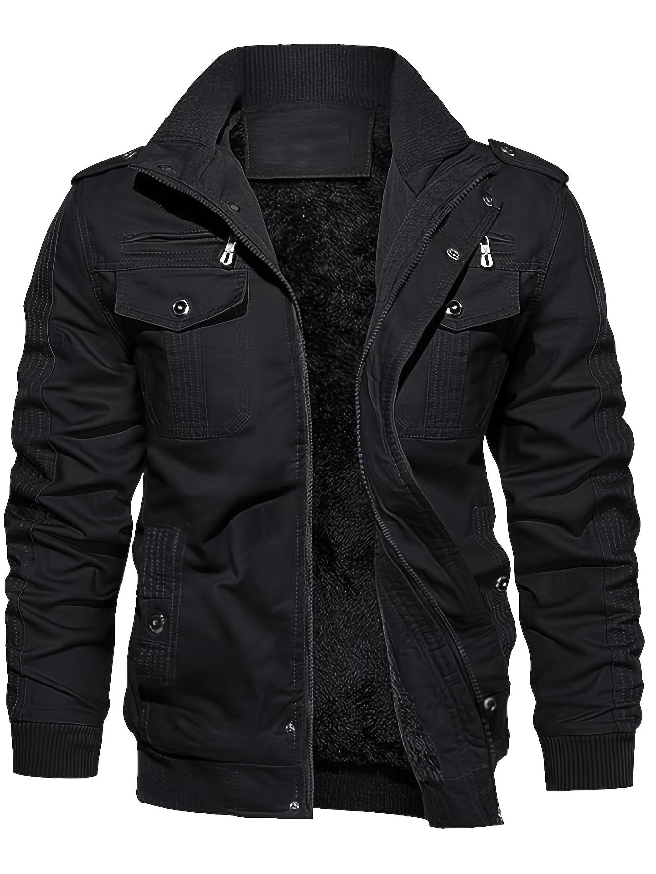 Insulated Water Resistant Mens Winter Coat with Hood - OutfitLondon