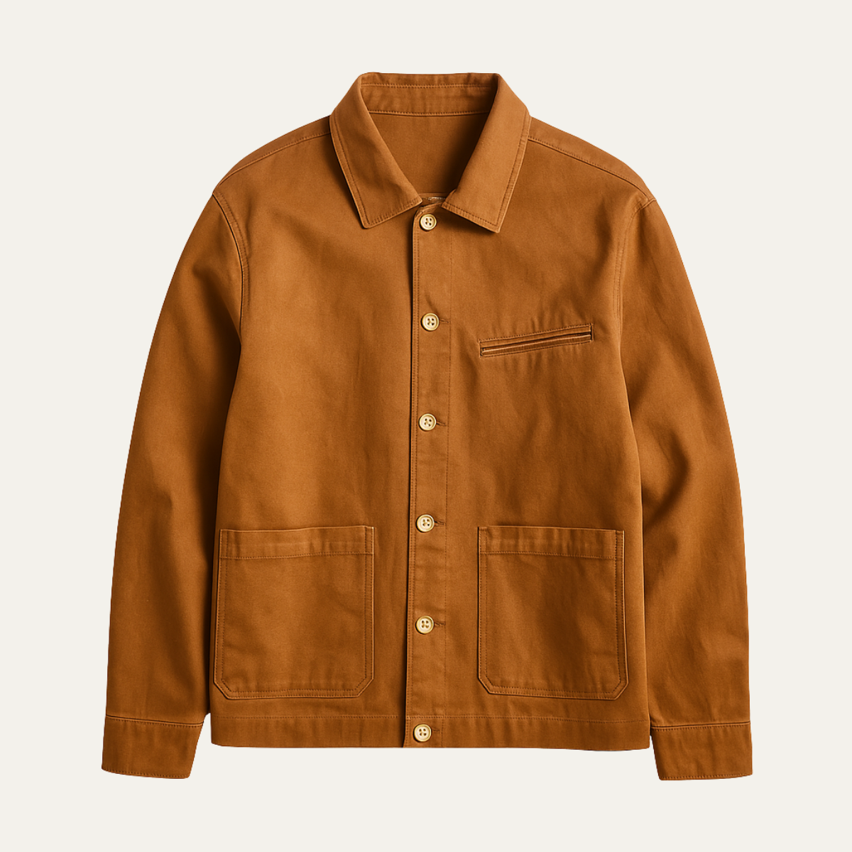 Stylish Men's Classic Button Down Coat Jacket - OutfitLondon