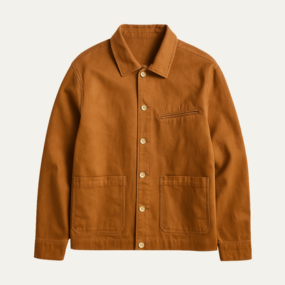 Stylish Men's Classic Button Down Coat Jacket - OutfitLondon