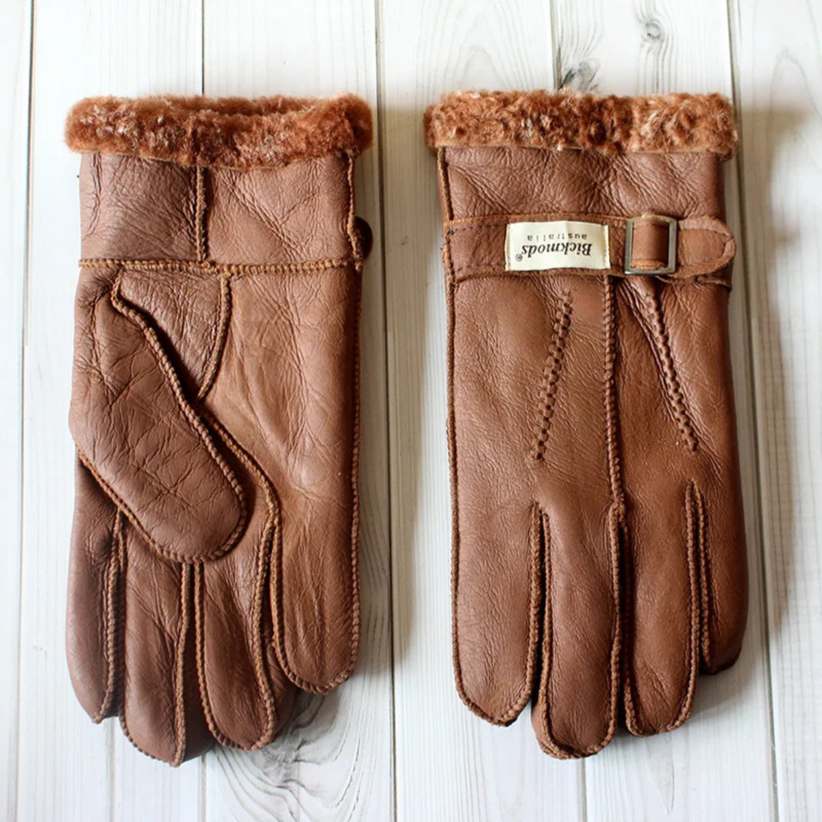 Warm Sheepskin Men's Winter Gloves