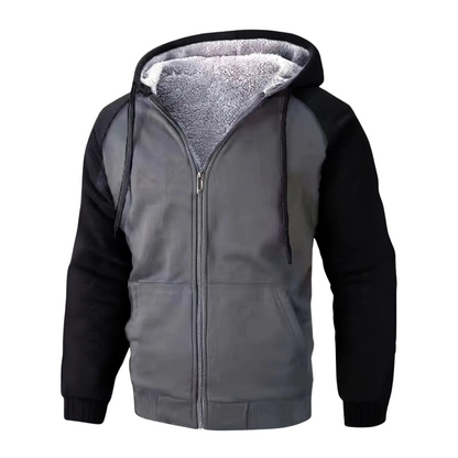 Warm Fleece Lined Teddy Hooded Jacket