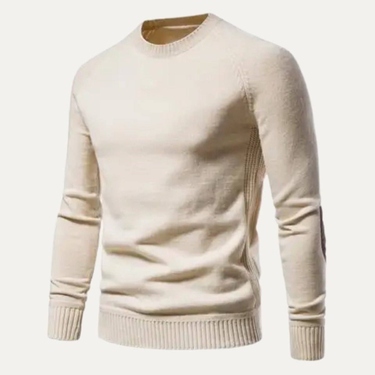 Men's Fitted Chunky Crew Neck Sweater
