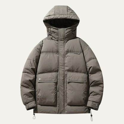 Warm Men's Insulated Down Filled Parka Winter Coat