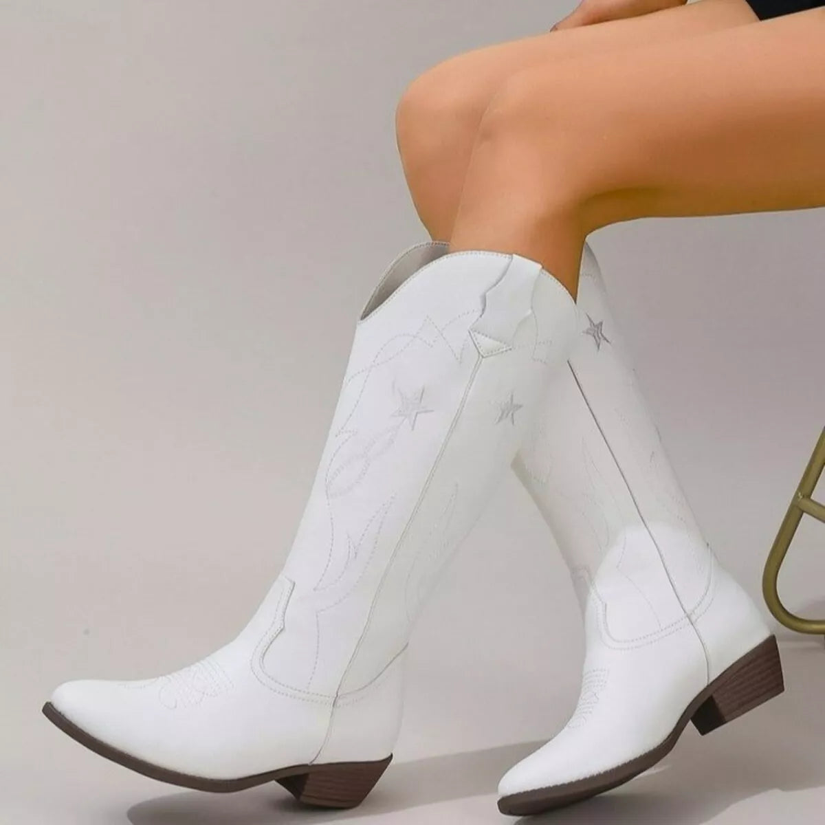Tough Western Stitched Cowboy Boots
