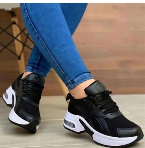 Women's Comfortable Outdoor Female Casual Lace Up Mesh Shoes