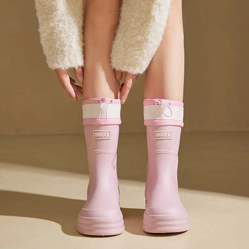 Fashionable Women's Rain Boots for Autumn